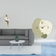 thumbnail image 2 of Figura artística, escultura abstracta, reloj de pared, pieza decorativa de resina, reloj silencioso, adecuado para sala de estar, dormitorio, oficina,, 2 of 8