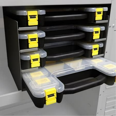 Kargo Master Steel 4 Tote Shelf Cabinet