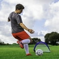 thumbnail image 1 of Champion Sports SG3018 But de Soccer Extrême Portable Pop-Up, Bleu & Blanc, 1 of 7