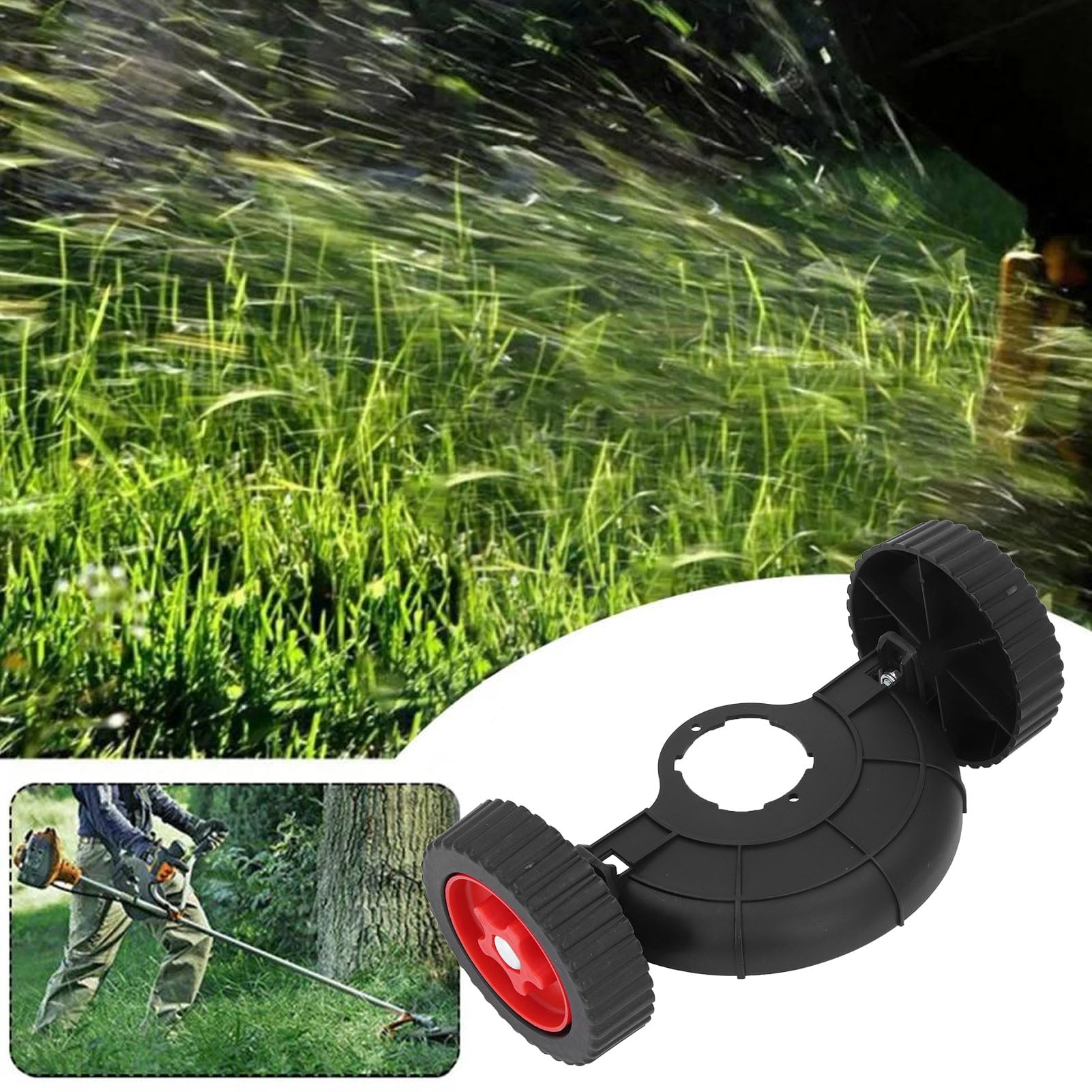 Weed Trimmer Support Wheel, ABS Weed Trimmer Auxiliary Wheel Stable  for Gardening