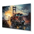thumbnail image 2 of Designart "Fire Truck in Action Rush to the Rescue" Fireman Metal Wall Art Prints, 2 of 5