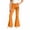 Z269 Orange, variant on Landzoo Girls Flared Pants Bowknot Graphic Slim Fit High Waisted Fall Casual Kid Girls Trousers