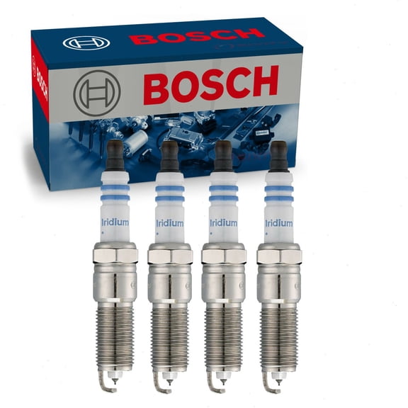 4 pc Bosch 9617 Double Iridium Spark Plugs for Ignition Wire Secondary