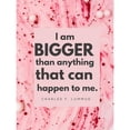 thumbnail image 3 of ArtsyQuotes 12x14 Black Modern Framed Museum Art Print Titled - Charles F. Lummus Quote: I am Bigger, 3 of 5