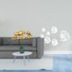 thumbnail image 2 of Escultura moderna de animales Feng Shui con adhesivos de pared de peces con espejo acrílico para escritorio y fondo de TV. Ideal como regalo., 2 of 8