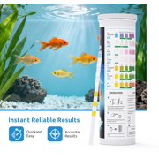 SEAOURA 7-in-1 Aquarium Test Kit - 65 Strips for Fish Tanks & Ponds, Tests pH, Nitrate, Nitrite, Chlorine, Hardness, Alkalinity, Carbonate - Accurate & Fast Water Testing Strips
