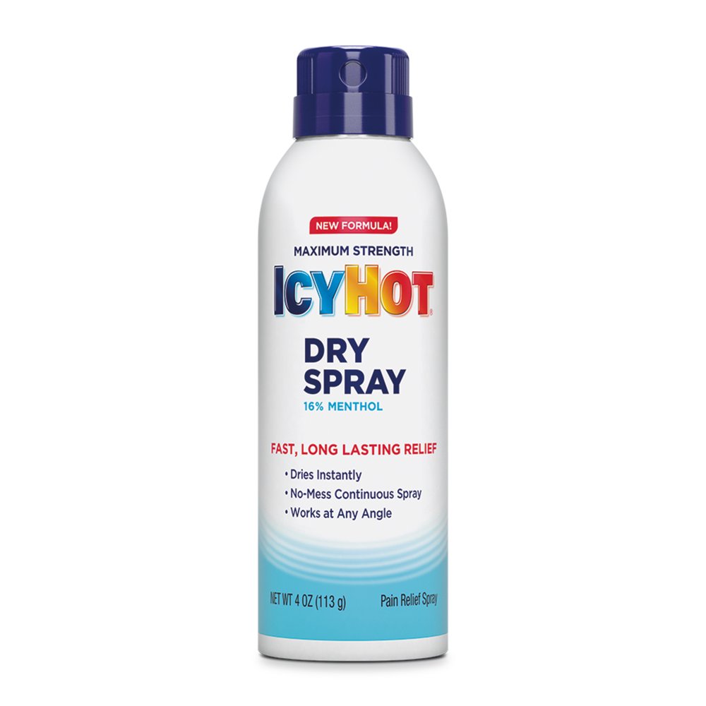 Icy Hot Maximum Strength Dry Spray (4 Oz), 16 Menthol