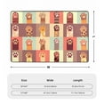 thumbnail image 4 of XMXT Non-Slip Area Rug, Lovely Claw Footprint Pattern Polyester Rugs for Living Room, 36 x 24 inches Multicolor, 4 of 9