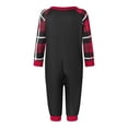 thumbnail image 6 of KelaJuan Christmas Family Pajamas Matching Set, Letters Print Long Sleeve Tops with Plaid Pants Sleepwear Loungewear, 6 of 7