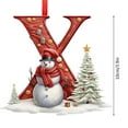 thumbnail image 3 of Kbndieu 26 Letter Ornaments for Christmas Tree, Initial Ornaments Christmas Tree Decorations Christmas Ornaments Christmas Hanging Decor X, 3 of 5
