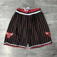 thumbnail image 1 of Pantalons de Basketball Sun Lakers 76ers Heat Raptors Magic Pocket Shorts Brodés Denses Rétro Pantalons de Basketball, 1 of 4