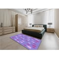 thumbnail image 4 of Ahgly Company Indoor Square Patterned Purple Plum Purple Area Rugs, 8' Square, 4 of 6