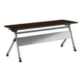 thumbnail image 2 of BBF - Table - mobile - Rectangulaire - Cerisier Moka - base Grise Métallique, 2 of 8
