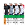 thumbnail image 2 of Men Plus Size T-Shirt Patchwork Slim Fit Crew Neck Tops Short Sleeve Muscle Shirts Summer Casual Cotton Tee Clothing, 2 of 2