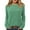 Green, variant on Fancyglim Women Long Sleeve Shirts Crew Neck Casual Tunic Tops Sweaters Black M