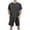 Black, variant on Aofany Summer Mens Sweat Suits Sets Jogging Suits 2 Piece Casual Short Sleeve Tee Shirts and Sport Shorts Set