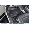 thumbnail image 2 of Smartliner SA0167-P Custom Fit 1st Row Floor Mats Liner Set - SuperCab or SuperCrew Cab for 2015-2022 Ford F-150, Black, 2 of 4