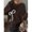 Brown, variant on Womens Brown Bow Knit Sweater, Loose Vintage Crewneck Pullover