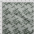 thumbnail image 4 of oneOone Cotton Poplin Olive Green Fabric Geometric Craft Projects Decor Fabric Printed By The Yard 42 Inch Wide, 4 of 4