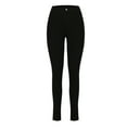 thumbnail image 4 of Jjayotai Womens Instantly Slims Stretchy Denim Pants, Stylish Solid High Waisted Skinny Jeans, Butt Lifting Jeggings with Pockets Black-2 S, 4 of 7