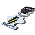 thumbnail image 3 of Bee-Otch Bumblebee Keychain - Officially Licensed Originals, Double Sided Metal Keychain, 3 of 7