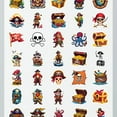 thumbnail image 4 of 35pcs-50pcs Color Pirate Stickers Skull Cartoon Stickers Treasure Nautical for Laptops Suitcase Notebooks, 4 of 9