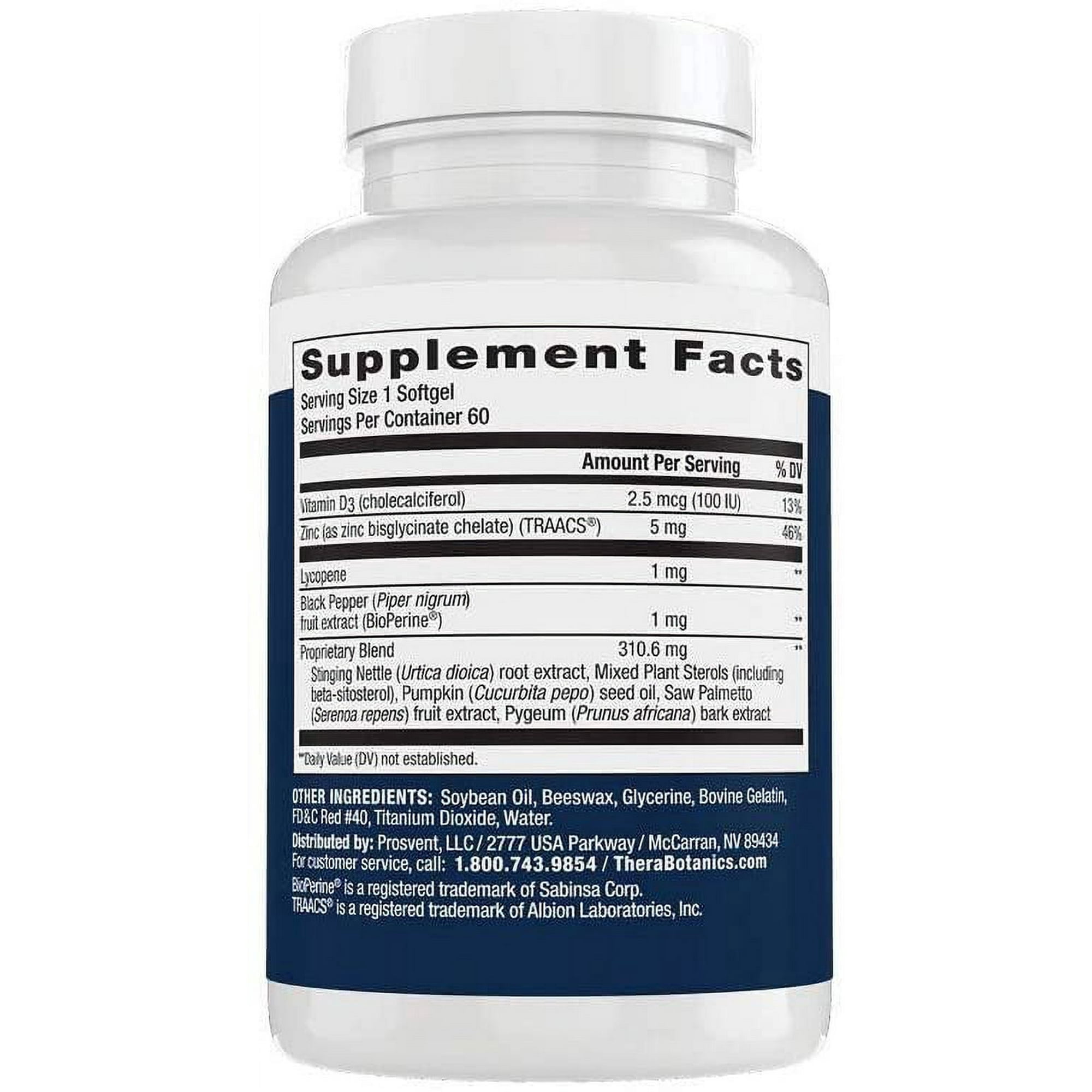 Prosvent Natural Prostate Health Supplements for Men, 6 Month Supply, 360 Count
