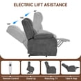 thumbnail image 5 of LEGAHOME Power Lift Recliner for Elderly, Electric Easy Stand Assist Recliner without Heat and Massage, Senior Lift Chair Home Theater Recliners for Living Room, 350 lbs Capacity, Gray, 5 of 10