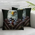 thumbnail image 3 of Orinice Bald Eagle Graphic Decorative Cushion Throw Pillow Cover for Home Sofa Living Room, Printed on Both Sides, Multi-Purpose Pillow Covers 1PC 18x18in, 3 of 5