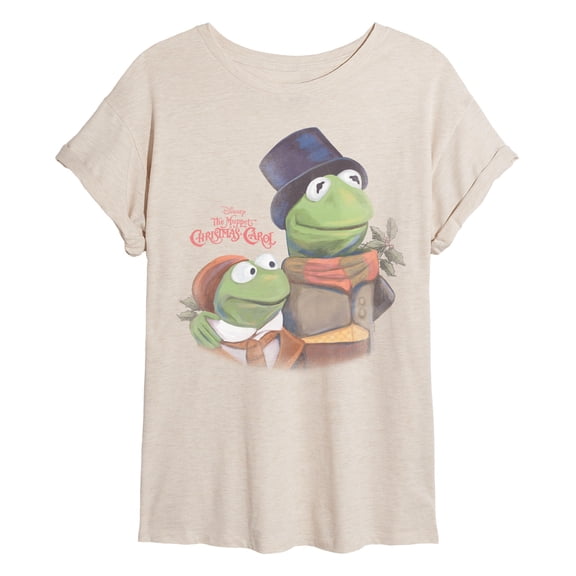 The Muppets - Christmas Tonal Washed - Women's Oversized Graphic T-Shirt