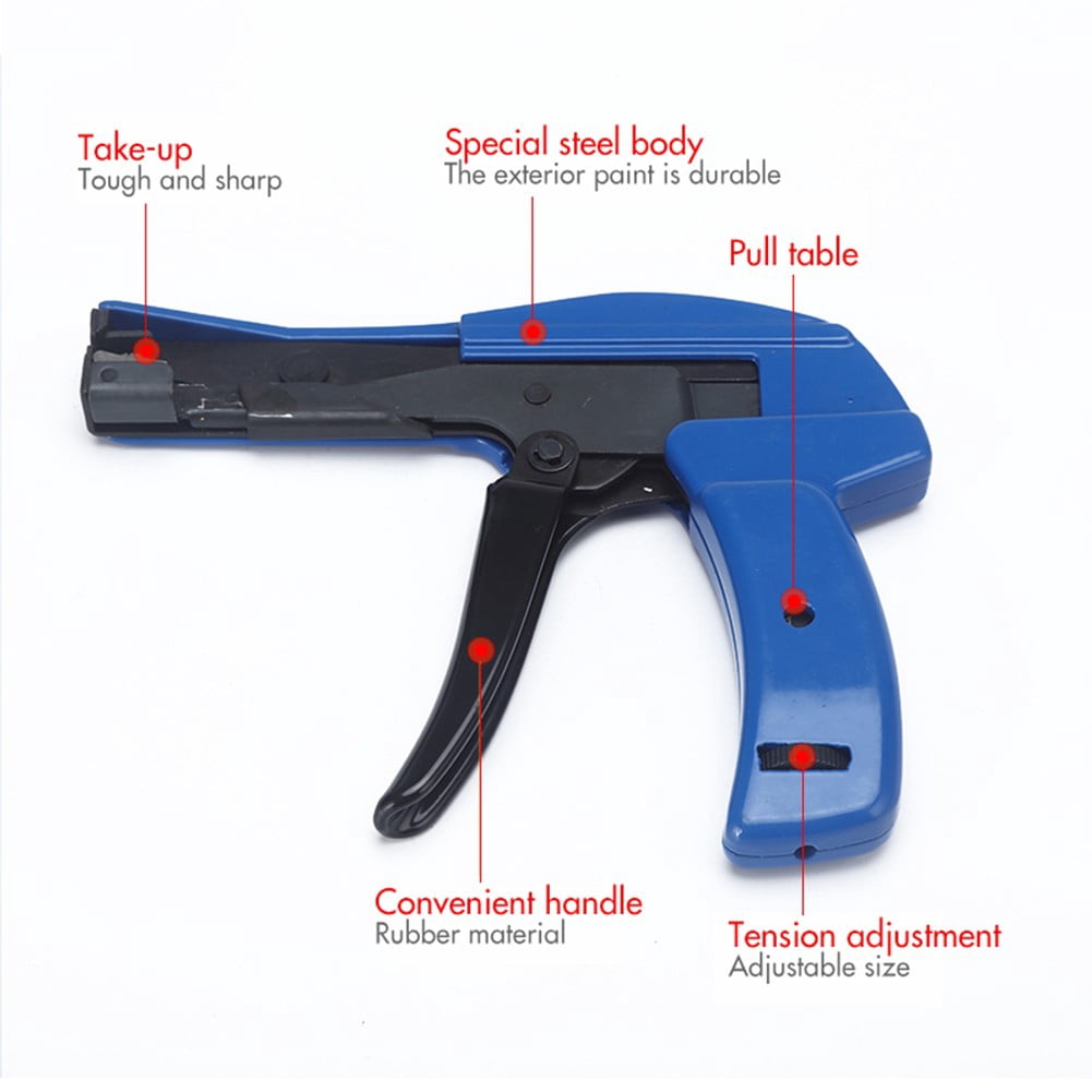 Nylon Cable Tie Automatic Tension Cutter Hs-600A Clamp Fastening Tool