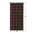 thumbnail image 5 of Red and Green Plaid Christmas Snow Pattern Shower Curtain 36"x72" ,Bathroom Decorative Shower Curtains Set with 12 Hooks,Modern Waterproof Washable Shower Curtain, 5 of 6