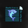 thumbnail image 3 of CafePress - SHARKS LIVE IN THE SALTY SEA Pajamas - Women's Dark Pajamas, 3 of 5