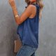 thumbnail image 5 of Playeras,Blusas y Tops,Ropa para Mujer Workout Tank Tops Mujer Chaleco sin mangas con estampado de leopardo y de cuello nuevo de verano para mujeres europeas y (Navy, XXL), 5 of 7