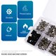 thumbnail image 3 of GOOHOCHY 228 PCS Notebook Kit de tornillo para computadora portátil Tornillos de computadora Tornillo de surtido, 3 of 8