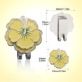 thumbnail image 1 of Golf Ball Marker Golf Cap Clips With Magnet Mark Golf Ball Position Removable Metal Petal Pattern Drop Ship Golf Accessories Yellow Morning Glory, 1 of 6