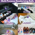 thumbnail image 3 of Air Jungles 3-in-1 Odor Eliminator Balls 6 Count, Lavender Scent, Deodorizer and Odor Remover Balls for Shoes, Gym Bags, Lockers, Closets, and Drawers, Essential Oil Air Freshener Twist Ball, 3 of 8