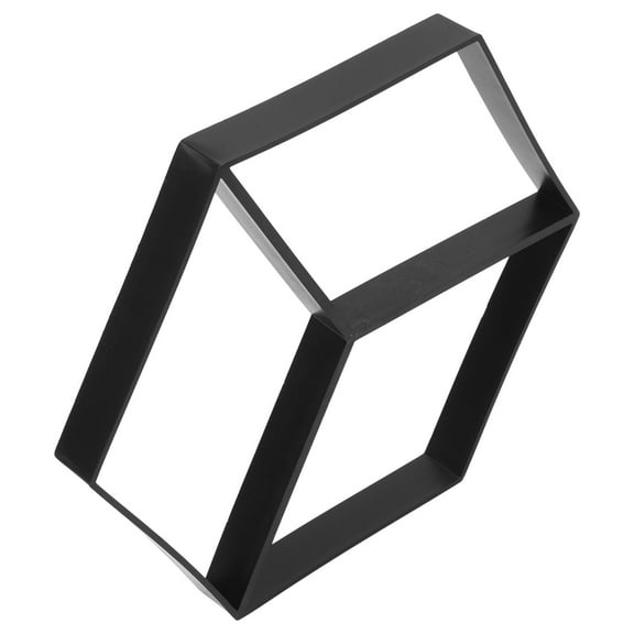 DIY Concrete Pathway Mold for Decor Durable Plastic Black Color Reusable for Garden Walkways