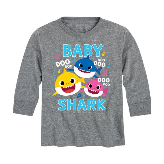 Baby Shark Family Doo Doo Doo - Toddler And Youth Long Sleeve Graphic T-Shirt