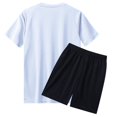 thumbnail image 4 of Mens Pajama Sets Summer Outdoor Sports Quick Drying Short Sleeved Shorts Running Casual Two Piece Pajamas Nightwear, 4 of 6