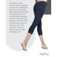 thumbnail image 7 of Women's MeMoi MQ-055 Real Denim Capri (Dark Wash S/M), 7 of 7