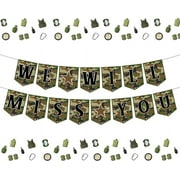 Army We Will Miss You Banner Army Going Away Themed Decor Army Farewell Party Decorations Military ARMY NAVY AIR FORCE Marine Corps Retirement Party Decoration for Soldier Retirement Party