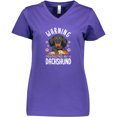 thumbnail image 3 of Inktastic Protected by a Dachshund Dog Women's V-Neck T-Shirt, 3 of 5