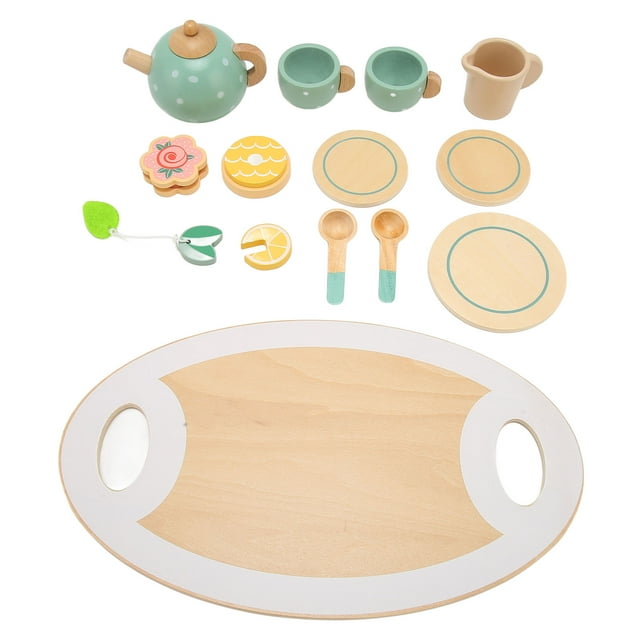 Play Food Accessories, Pretend Play Tea Party Set Safe Reusable Exquisite Workmanship For Toys