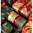 thumbnail image 5 of Decoraciones de cinta navideña Escena temática del festival creativo rojo Decoraciones para árboles de Navidad y decoraciones de regalo de bricolaje, 2,5 * 25 metros, compre uno gratis Rojo Verde RV011031-00990SDJ, 5 of 5