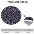 thumbnail image 6 of Skull Flower Halloween Pattern Round Fitted Tablecloth with Elastic Edge,Dining Table Cover Waterproof,Outdoor Round Tablecloth for Camping,Dining,Indoor and Outdoor, 6 of 7