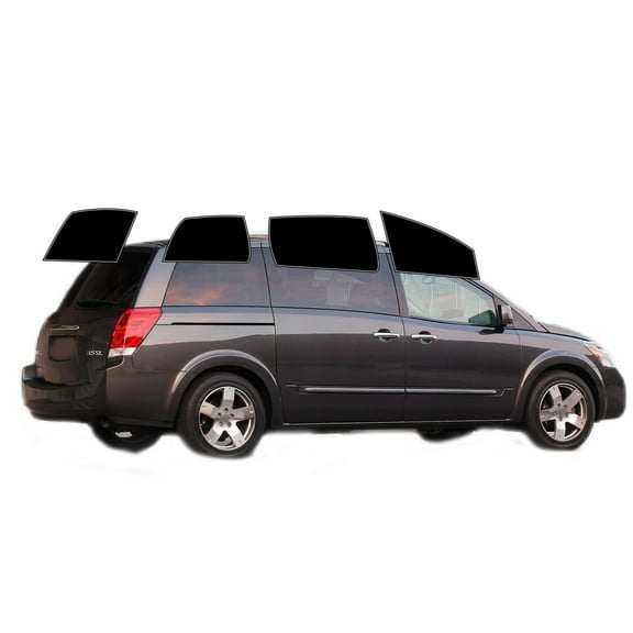 Haiy Co - PreCut 2Ply 05% Window Tint Film Kit For 2004-2009 Nissan Quest -Side+Rear Window