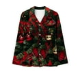 thumbnail image 3 of Xihbxyly Christmas Pajamas for Women, Women's Christmas Printed Pajama Set for Daily Home Wear Two-Piece Pajama Set with Pocket, 3 of 4