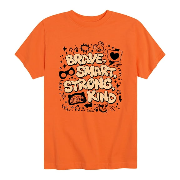 Super Kitties - Brave Smart Strong Kind - Girls Toddler And Youth Short Sleeve Graphic T-Shirt
