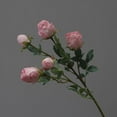 thumbnail image 1 of Nvzi 6 rosas artificiales de tallo largo, rosas de seda falsas para ramo de boda, centro de mesa, decoración del hogar (rosa claro), 1 of 5